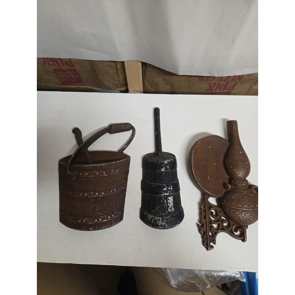 3 Piece Cast Aluminum‎ Sexton Usa 1966 Decorative Wall Hangers Vintage